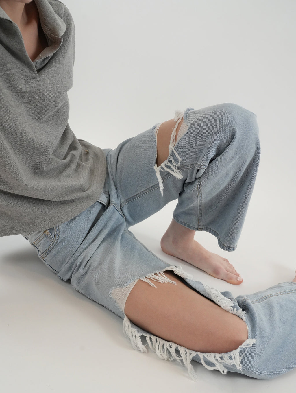 Selfie Destroyed Loosefit Denim