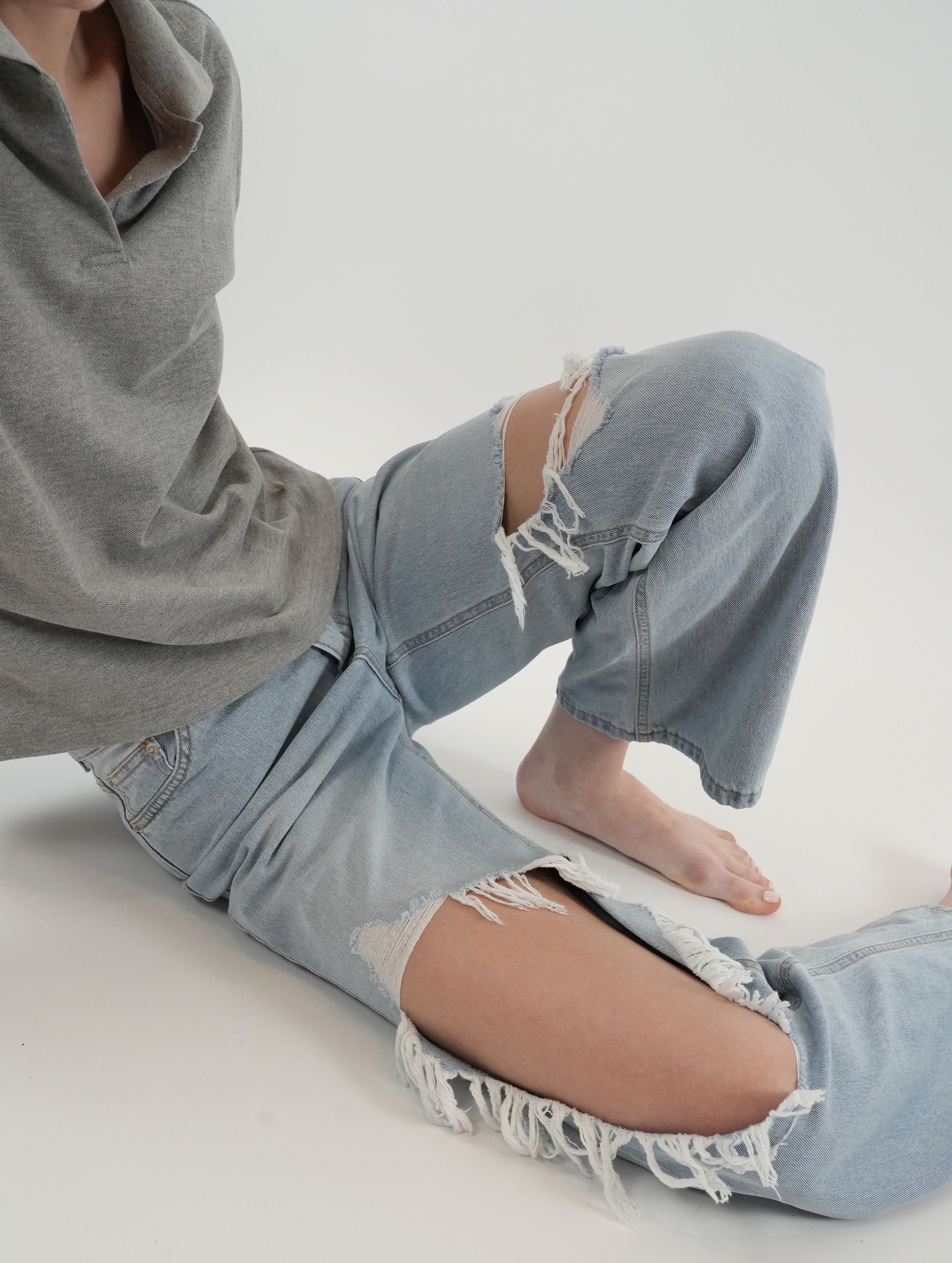 Selfie Destroyed Loosefit Denim