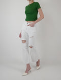 Blanc Destroyed Summer Denim