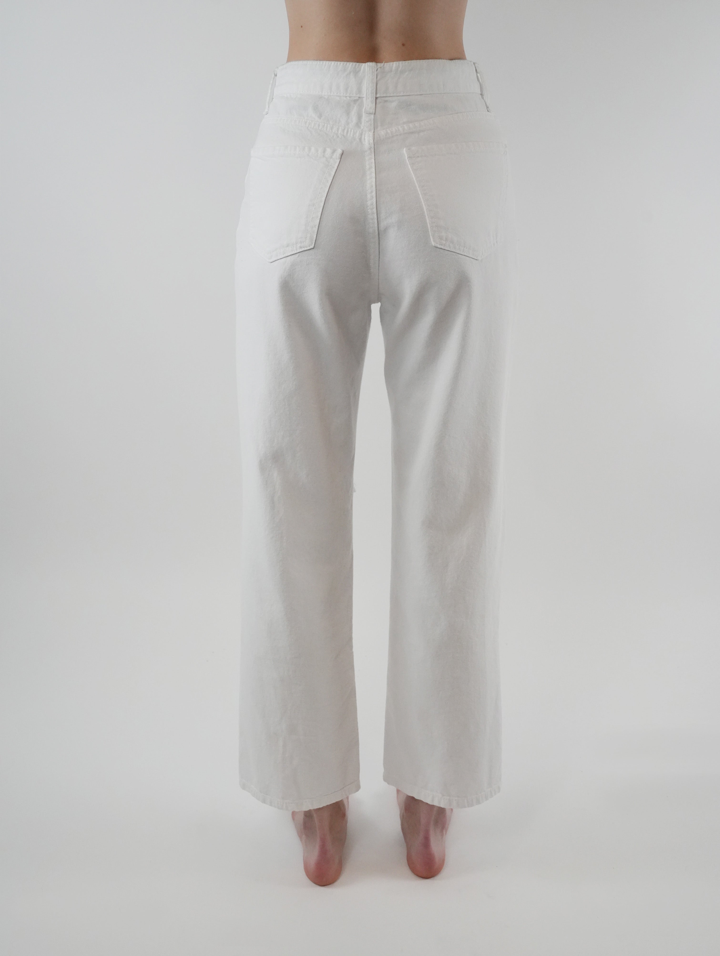 Blanc Destroyed Summer Denim