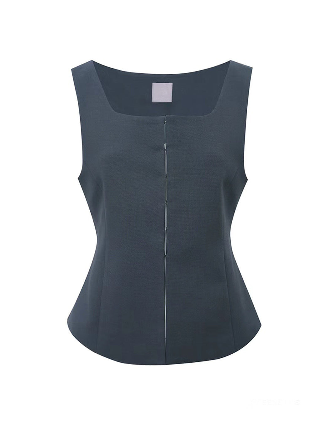 Alex Square Collar Sleeveless Vest Set