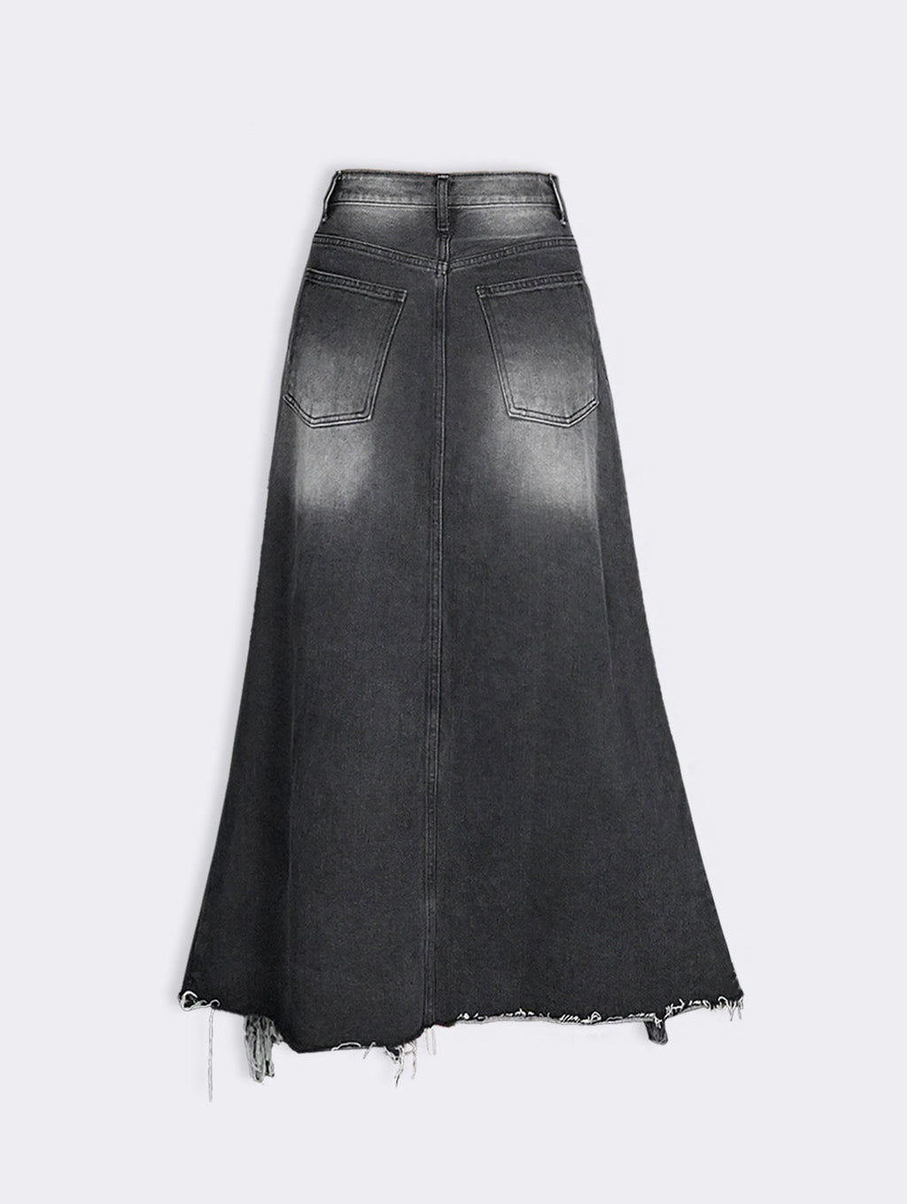 Celia Destroyed Denim Skirt