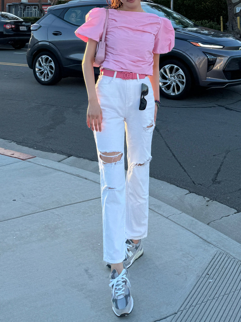 Blanc Destroyed Summer Denim