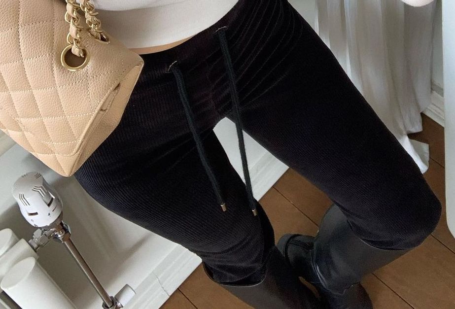 Goldden String Bell Bottom Pants