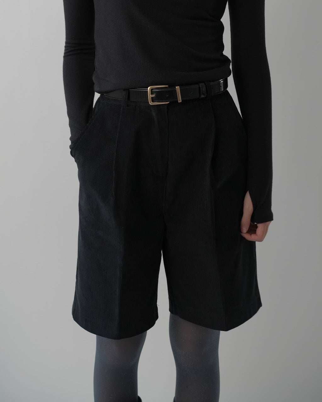 Corduroy Winter Bermuda Pants