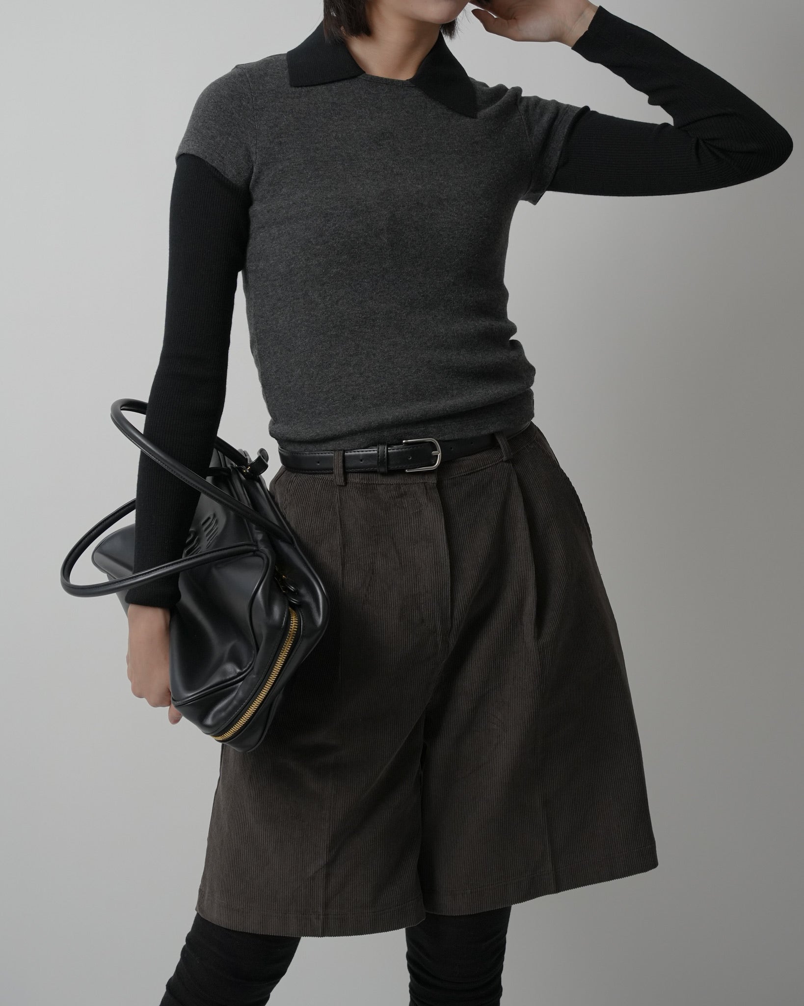 Corduroy Winter Bermuda Pants