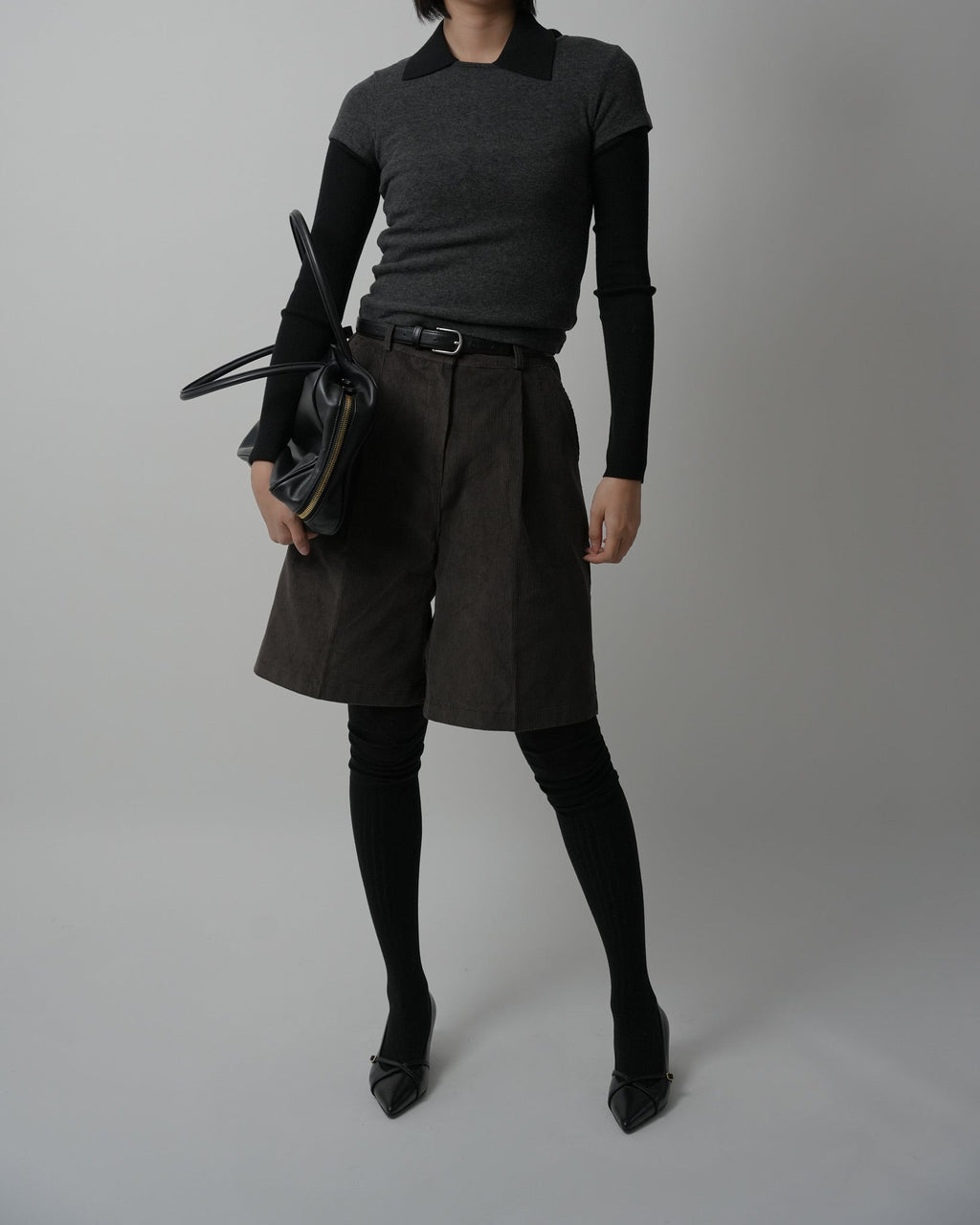 Corduroy Winter Bermuda Pants