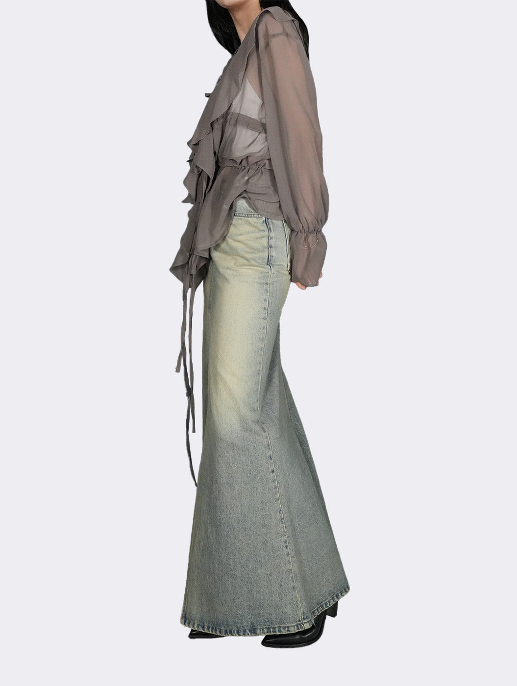 Luce Front Slit Skirt