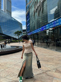 Luce Front Slit Skirt