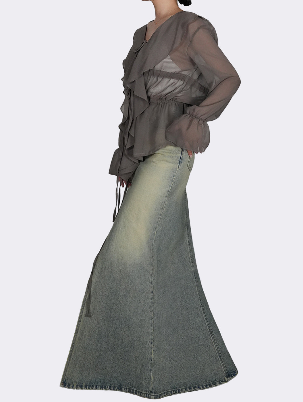 Luce Front Slit Skirt
